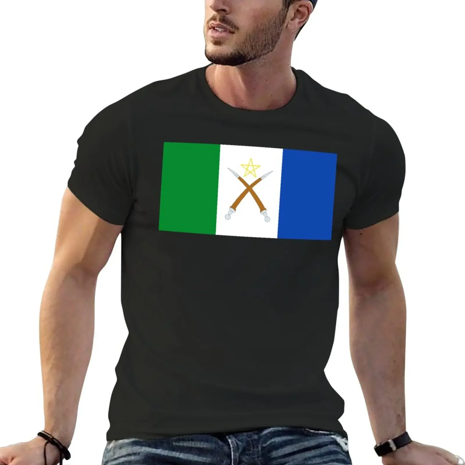 New Flag of the Afar People (Qafara) T-Shirt boys t shirts man clothes mens graphic t-shirts funny