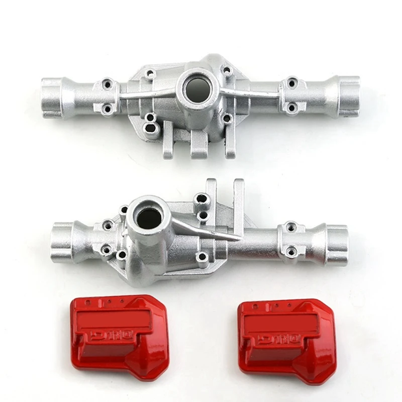 2Pcs Metal Front And Rear Axle Housing With Differential Cover 300G For Traxxas TRX4 1/10 RC Crawler Car Upgrade Parts