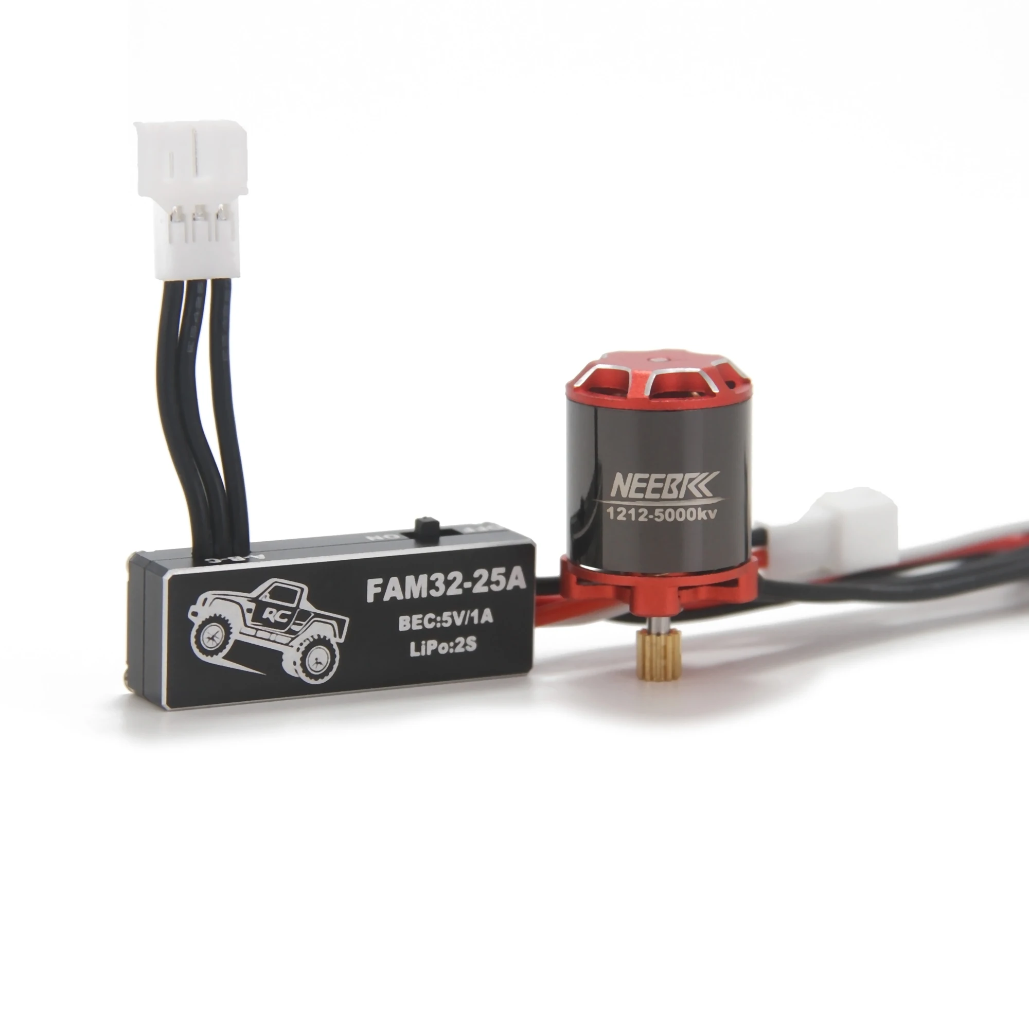 DSPOWER 1212 5000KV Outrunner Motor 7.4V with 25A Brushless ESC for RC Crawler Car Off-road SCX30 Model Toy Upgrade Accessories
