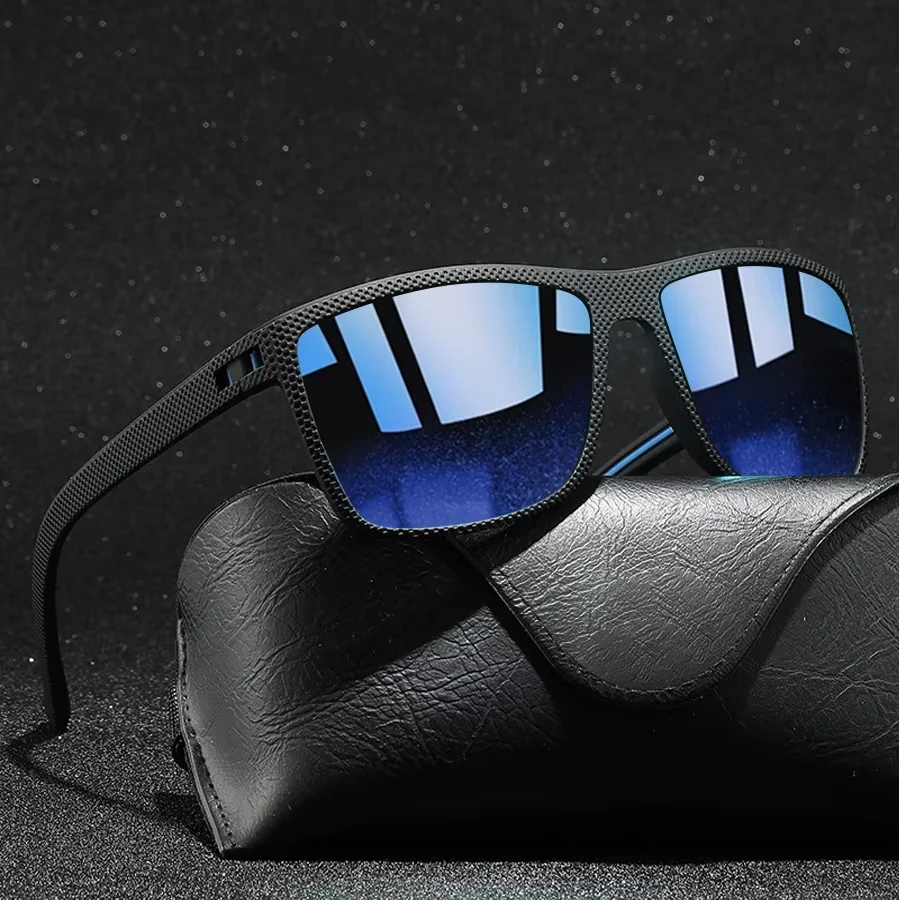 3PCS Fashion Classic Square Sunglasses Men Women Driving Fishing Colorful Trendy Lightweight Outdoor Goggles