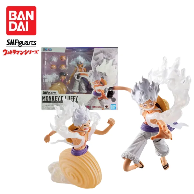 

In Stock 100% Original Bandai S.h.f Monkey D Luffy Gear5 Future Island Eggheao Anime Action Figure Collection Finished Model