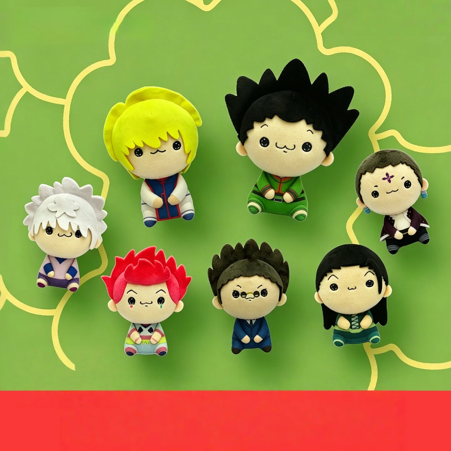 

In Stock Hunter X Hunter Anime Plush Dolls Gon Freecss, Killua Zoldyck, Kurapica Toys Cute Girl Birthday Collection Gifts