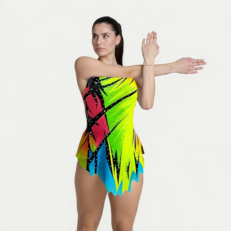 

LIUHUO Rhythmic Gymnastics Leotard Acrobatics gymnastics leotards For Children Adult JC51