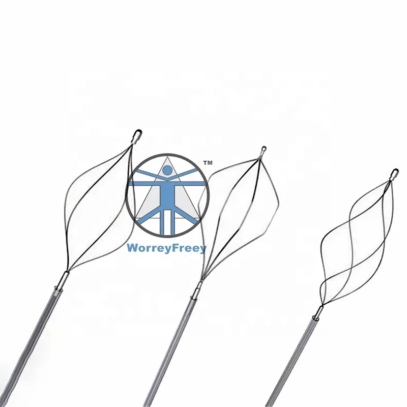 Single use stone retrival basket urology disposable endoscopic stone extractor basket urethroscope cystoscope