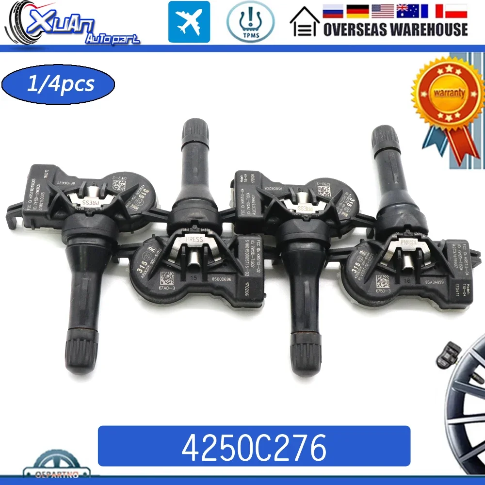 TPMS 타이어 압력 센서 모니터 시스템, 미쓰비시 랜서 아웃랜더 지프 콤파스 크라이슬러 파시피카, 4250C276, 315Mhz