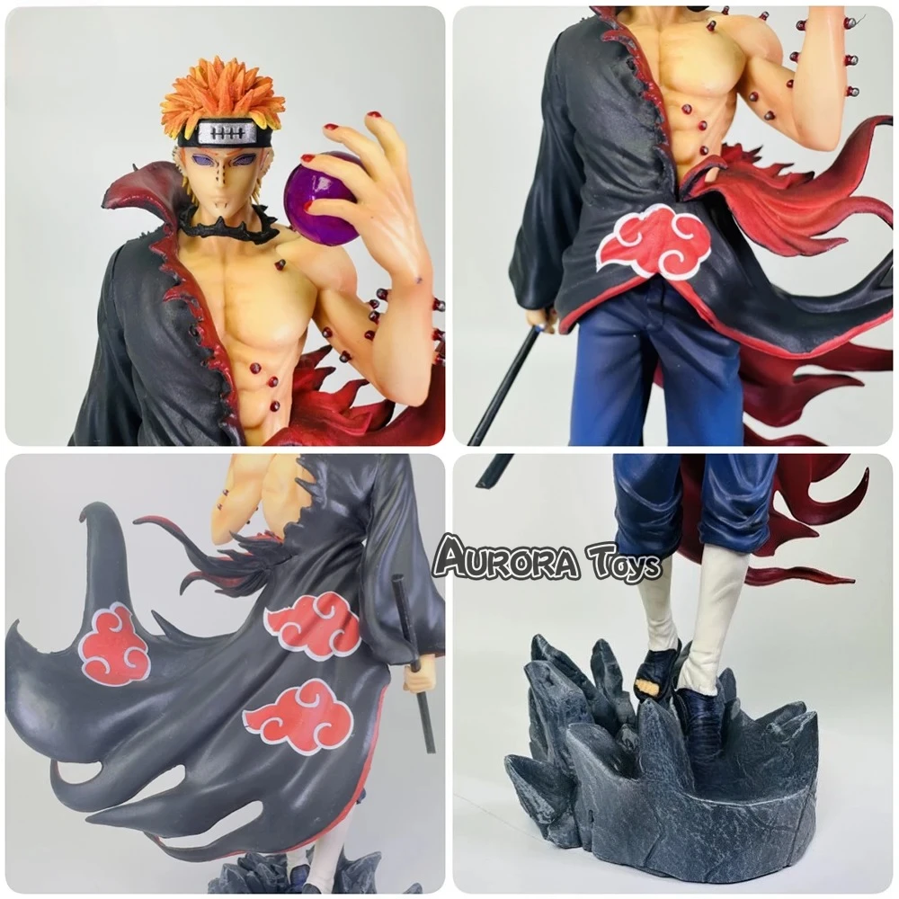 23Cm/9.06in Figur Anime Naruto Figur Aksi Nyeri Model Patung PVC Hadiah Mainan Koleksi