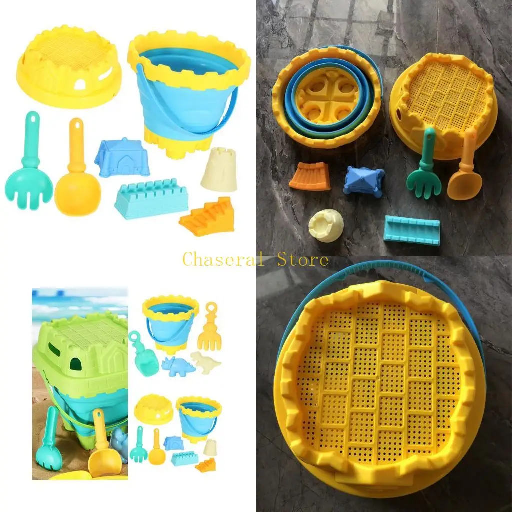 

E7CE Children Beach Toy Bundle Bright Colors Durable ABS Plastic Construction