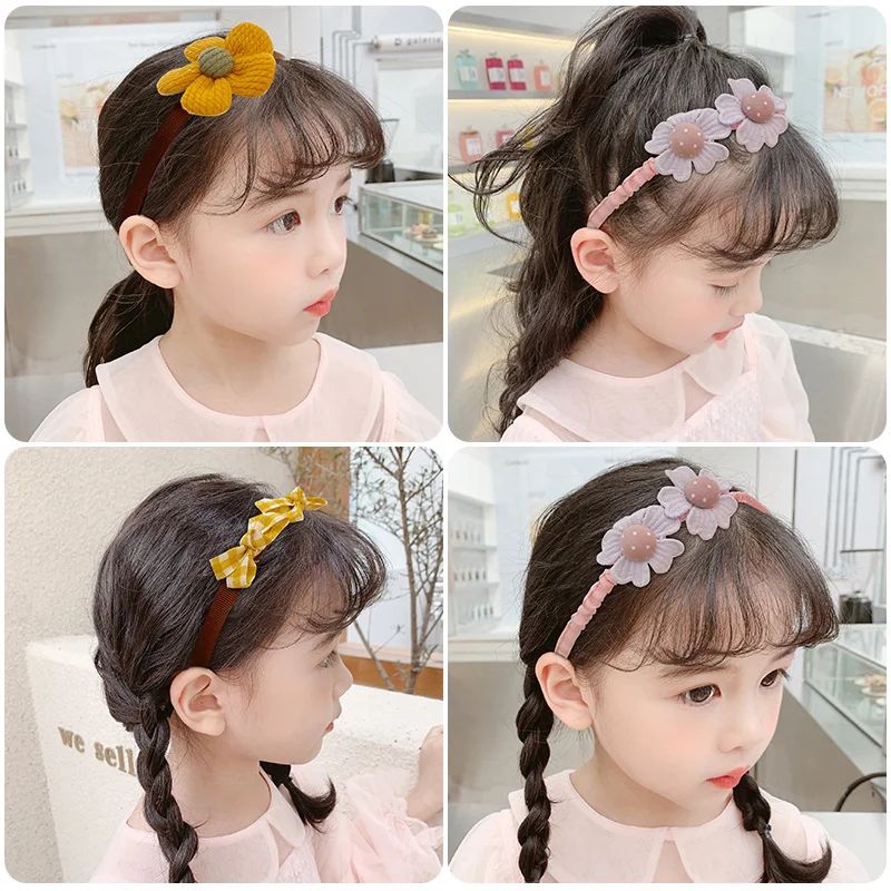 2022 Summer New Girls Cute Colors Flower Star Bow Hairbands Children Lovely Sweet Hair Hoop Headbands Kids Hair Accessories