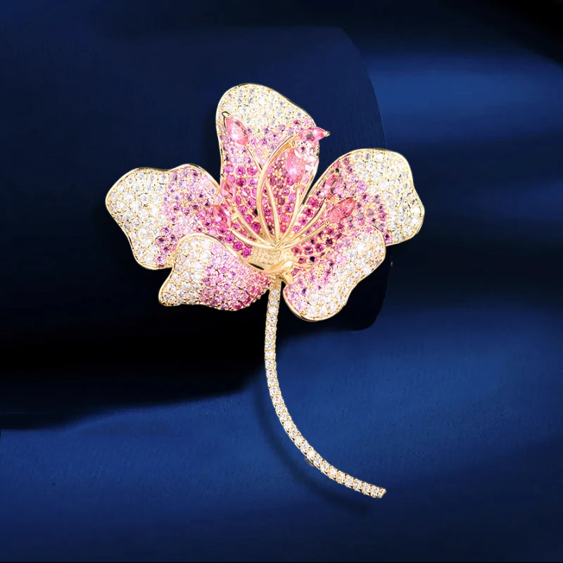 OKILY Luxury Zircon Begonia Brooch Exquisite Wheat  Butterfly Broche Decorativo De Ropa for Women's Clothing Accessories Jewelry