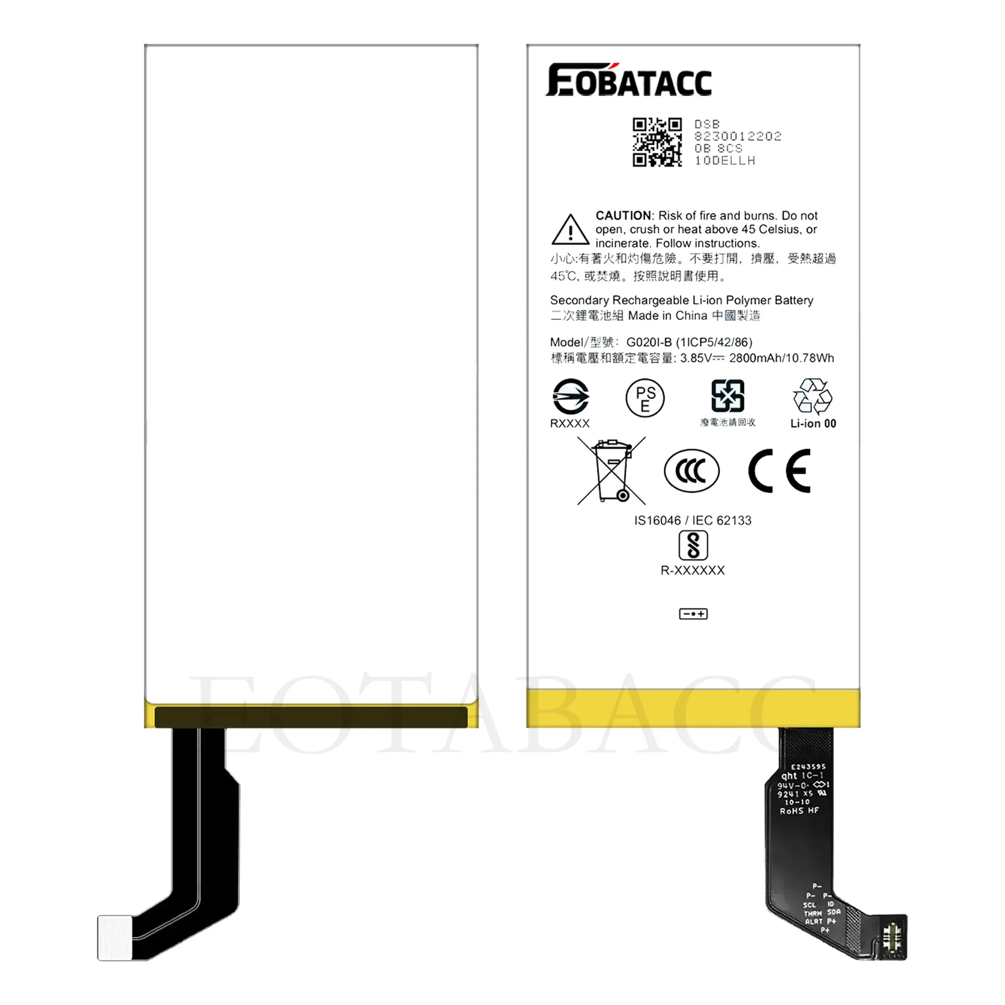 EOTABACC 100% New Original Battery G020I-B For HTC  Google pixel 4 Phone Battery +Tools