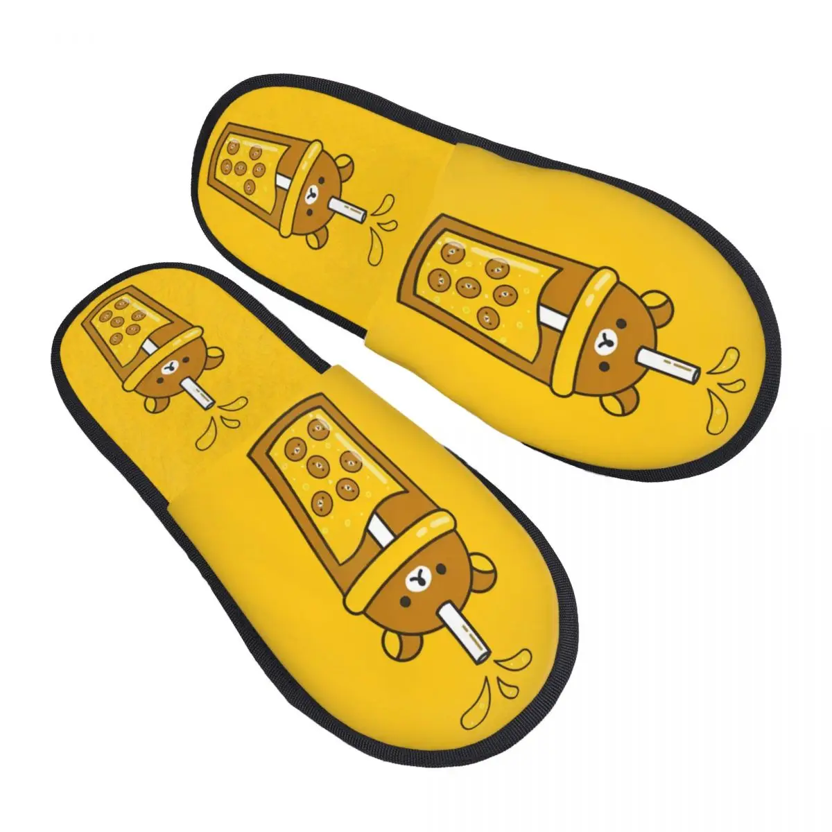 

Пользовательские тапочки из пены с эффектом памяти Rilakkuma, женские удобные теплые милые домашние тапочки