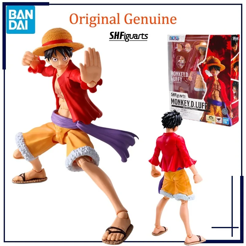 

Original Genuine Bandai Anime ONE PIECE Monkey D. Luffy SHF The Raid on Origashima Model Toys Action Figure Gifts Collectible