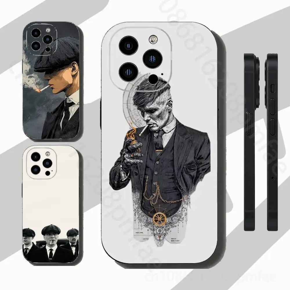

P-Peaky B-Blinders TV Cool Slim Back Phone Case for iPhone 17 Air 16 Pro Max 16e 15 Plus 14 13 Mini 12 11 Protective Cover