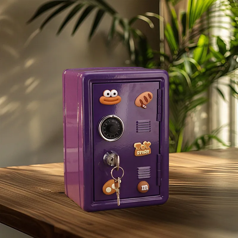 Chonel Mini Metal Safe Box Combination Lock Money Saving Piggy Bank Small Lockable Case Personal Security Storage Container