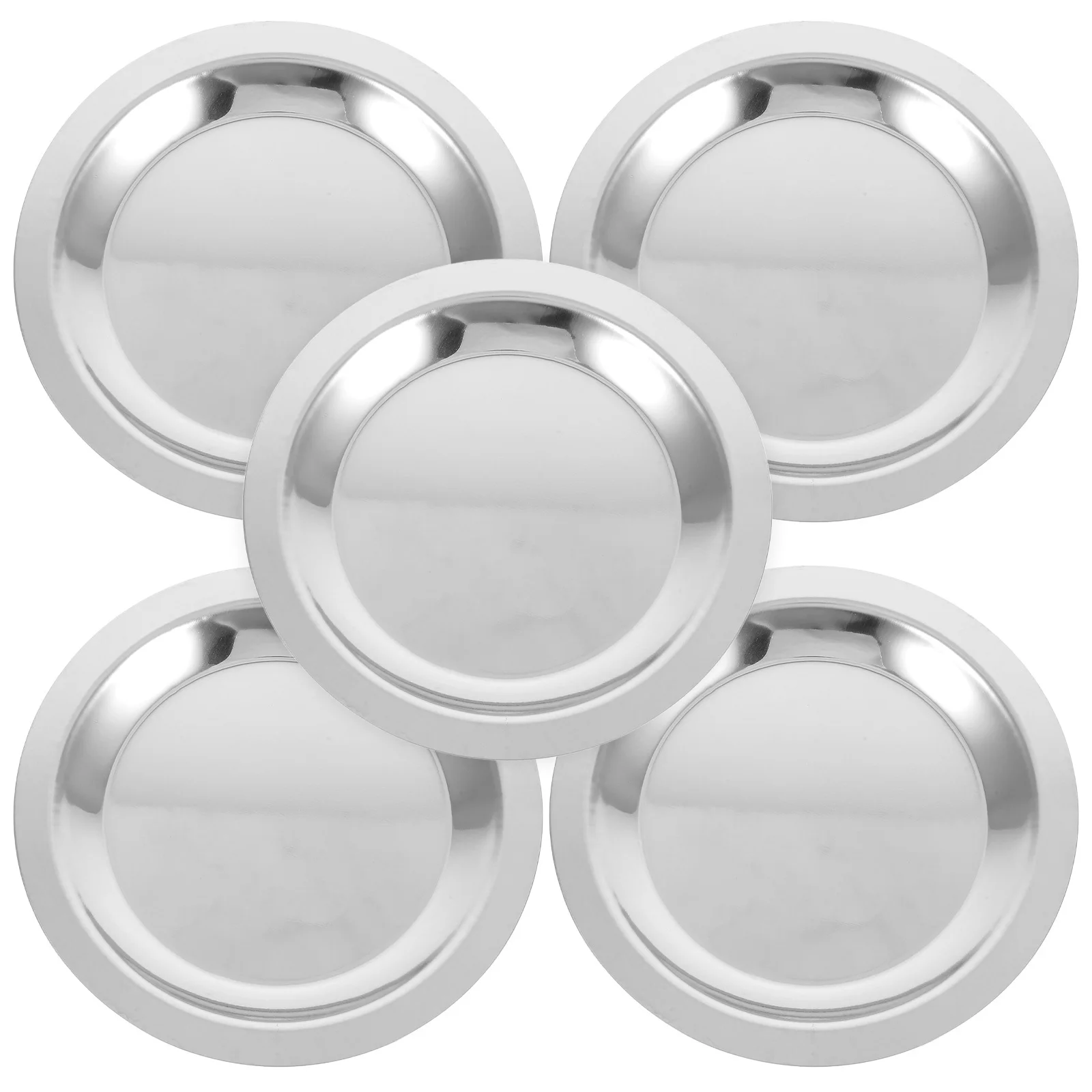 

5Pcs Wine Bottle Coaster Stainless Steel Heat Resistant Metal Wine Pads Non Slip Table Protector for Home Dining Coffee