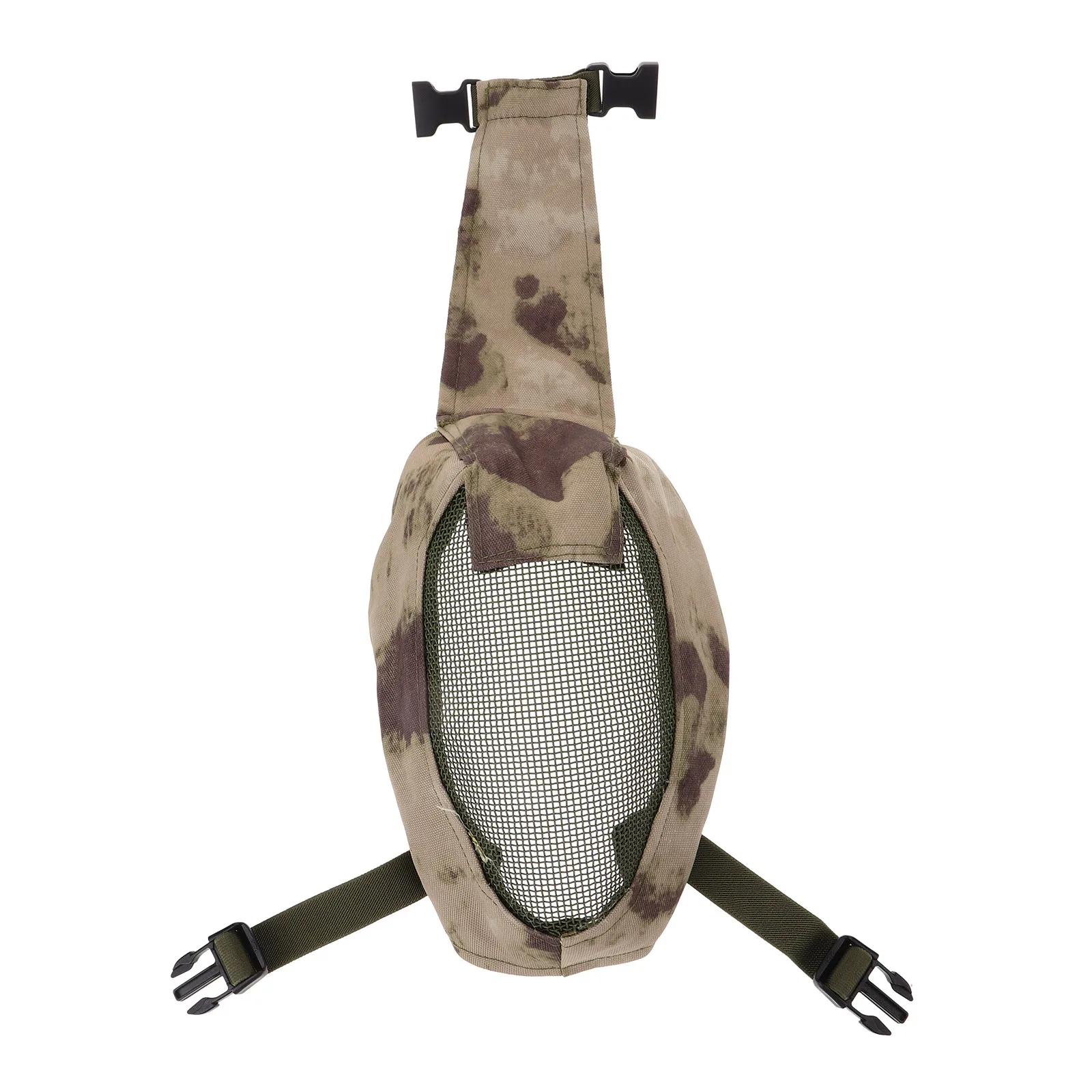 

Metal Mesh Full Face Fencing Mask Adjustable Head Strap Protective Face Guard Outdoor Game Breathable Protective Supply