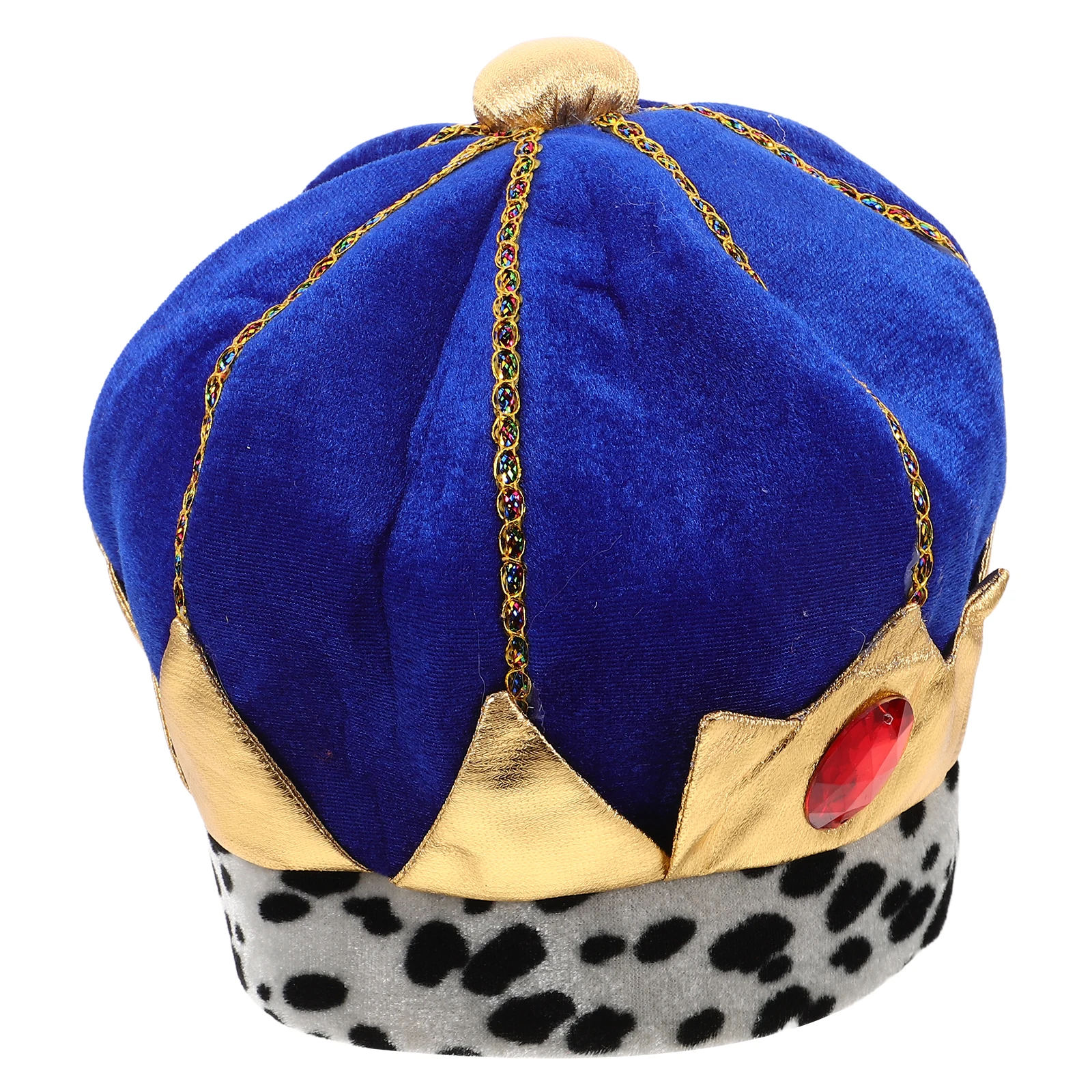 

Children Emperor King Crown Happy Birthday Hat Party Birthday Costume Accessory Reusable Decorative Hats Festival Props