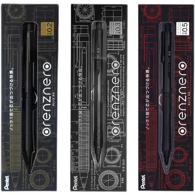 Pentel Orenznero metalowy ołówek automatyczny 0,5/0,3/0,2mm ciągły wkład końcówka teleskopowa Oreo lapiseira profesjonalne artykuły artystyczne — zdjęcie produktu 6
