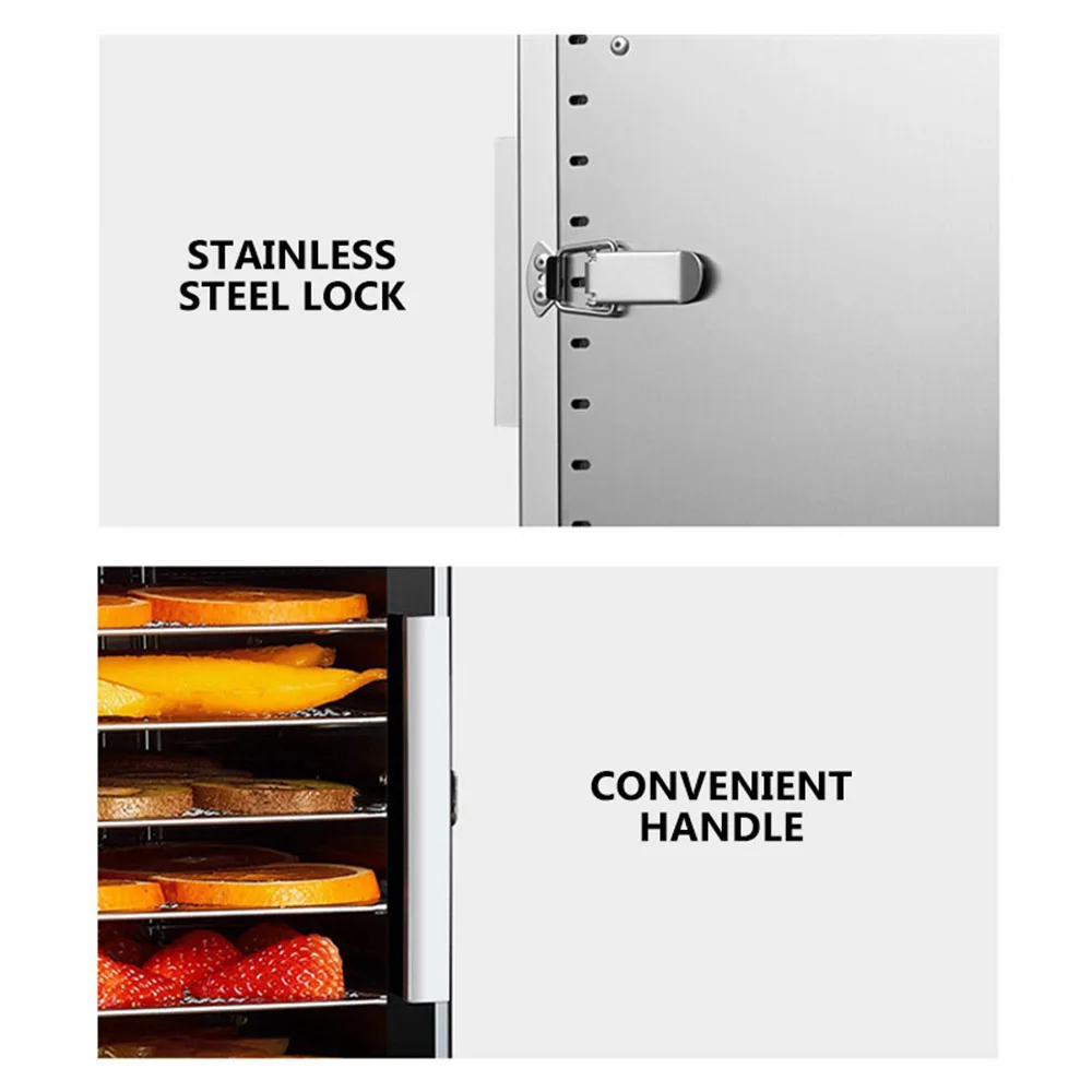 12-layer Fruit Dehydrator Dryer Commercial Stainless Steel Vegetable Deshidratador Food Dried Vegetables Pet Snacks Dehydrator