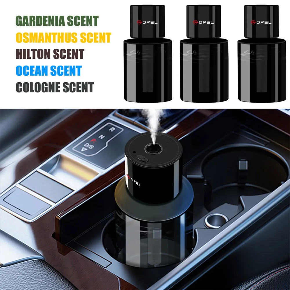 Auto-Lufterfrischer, Auto-Duft-Aromatherapie-Diffusor, USB-Auto-Duftzerstäuber für Opel Insignia Astra Antara G, Auto-Radkappe