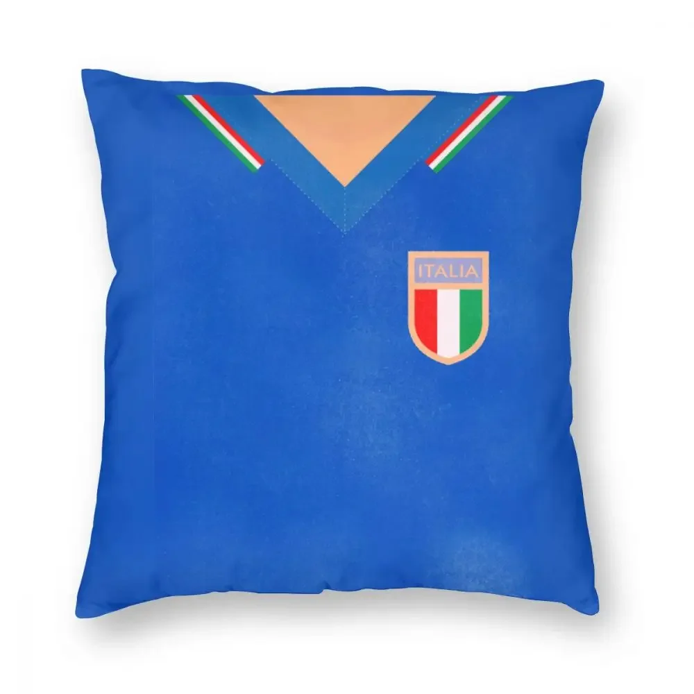 Vintage 1982 Italy Football Jersey Paolo Rossi Square Pillow Case Decorative Pillow Soccer Calcio Customized Pillowcase