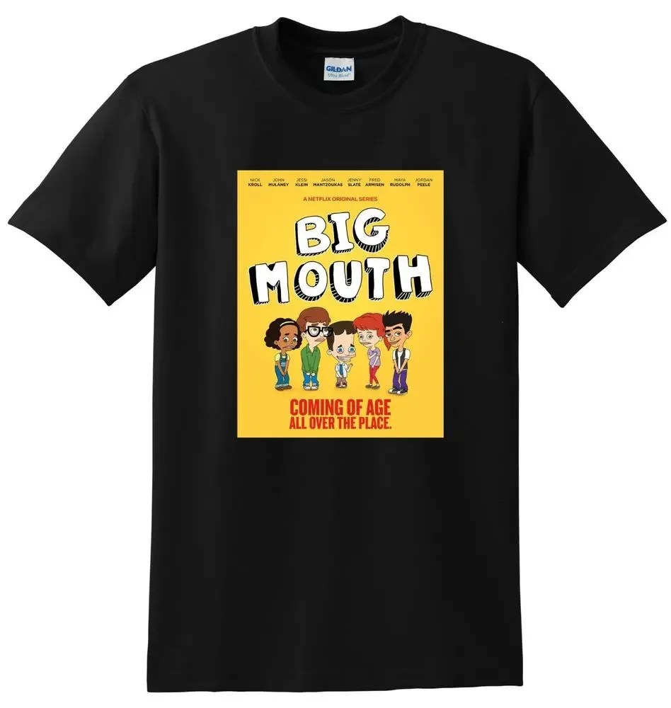 BIG MOUTH T SHIRT tv show season 1 2 3 4 5 poster tee SMALL MEDIUM LARGE XLHigh Quality 100%Cotton Short Sleeve