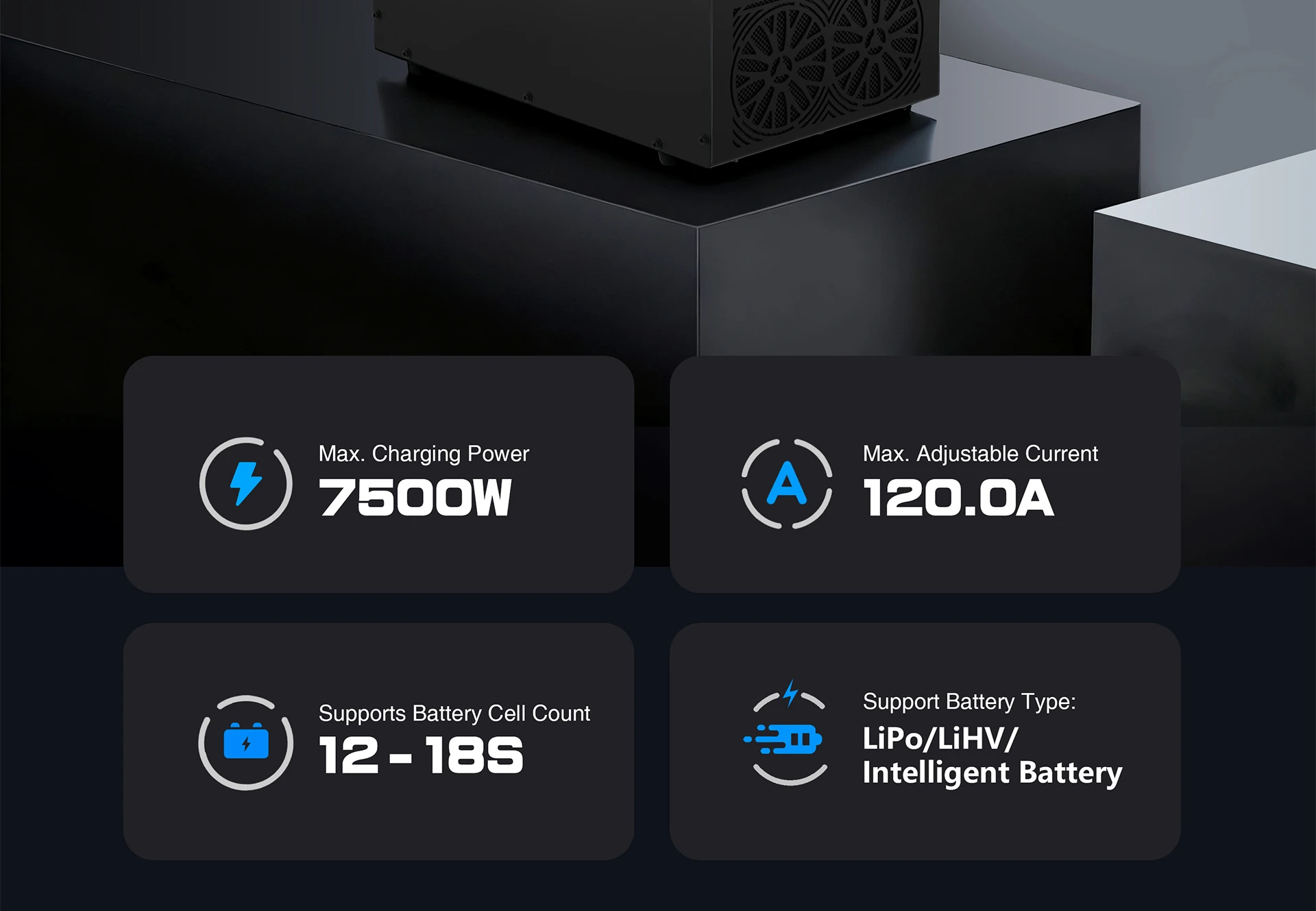 Ultra Power UP7500-18S Dual Channel High Power 7500W Lithium Battery 12-18S for Electronics