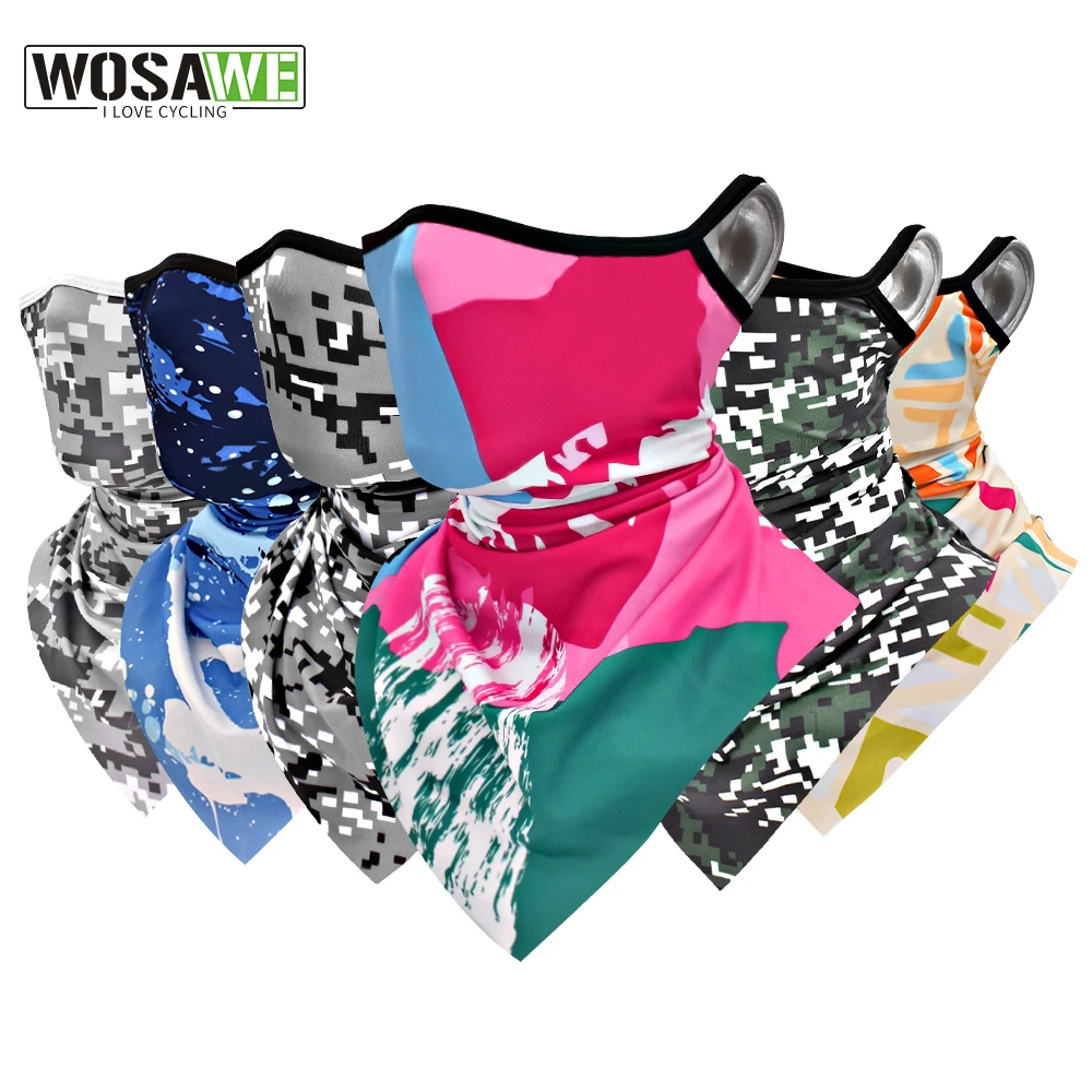 

WOSAWE Bicycle Face Mask multifunctional Cycling Headwear Bandanas Sun protection Cycling Camping Hiking Mask Scarf