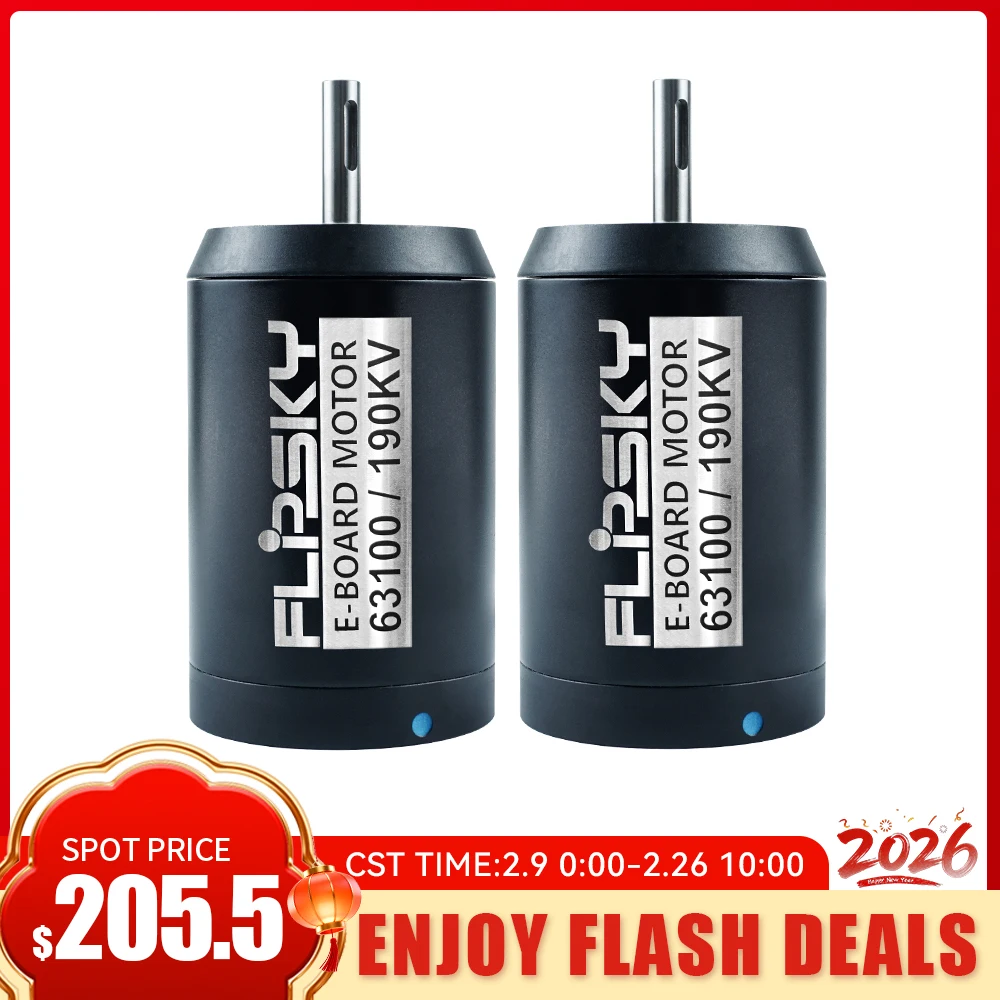 Flipsky Flash Deals 2PCS Sensored Outrunner Brushless DC Motor Battle Hardened 63100 140KV 170KV 190KV 5500W