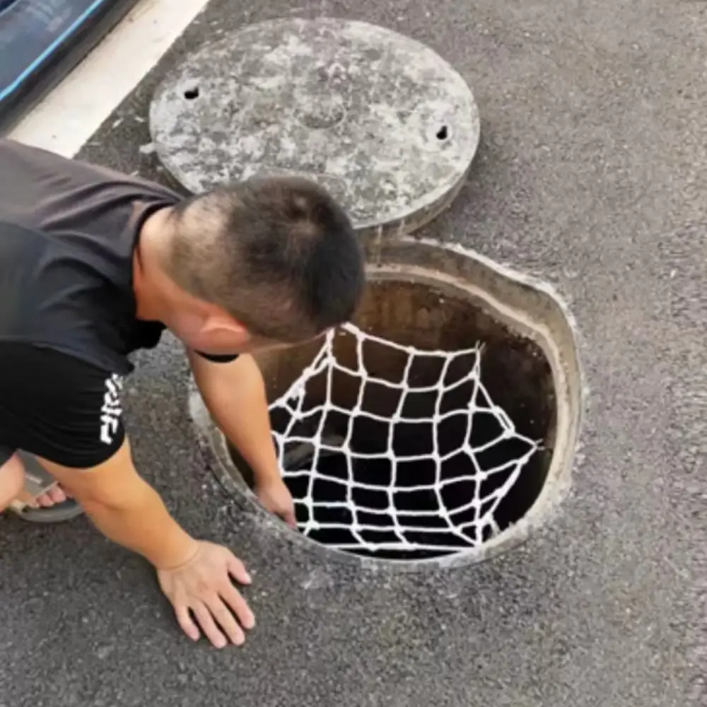 Circular Shape Anti Fall Mesh High Load Bearing Anti Falling Design Check Net Corrosion Resistant Repair Net Sewer Pipeline