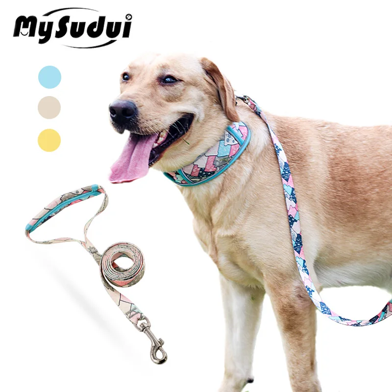 Durable Dog Leash Heavy Duty Soft Nylon Dogs Lead Rope With Strong Hook Comfort Handle Luxury Leash For Small Medium Large Dogs