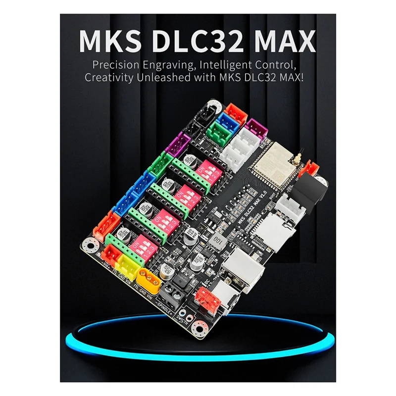 A76K Precision Engineered MKS DLC32 MAX CNC Router Board, 4-Axis Controller For Advanced Laser Engraving