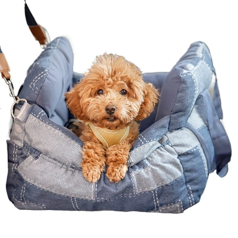 

Travel Safety Pad Dog Car Seat with Buckle Luxury Dog Bed Pet Car Seat Accessories Pet Bed