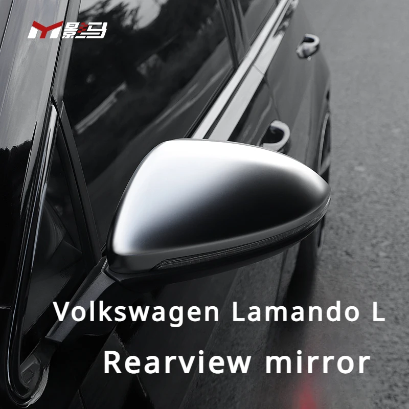 For Volkswagen Lamando L special rearview mirror housing modified appearance accessories reverse mirror cover silver ears