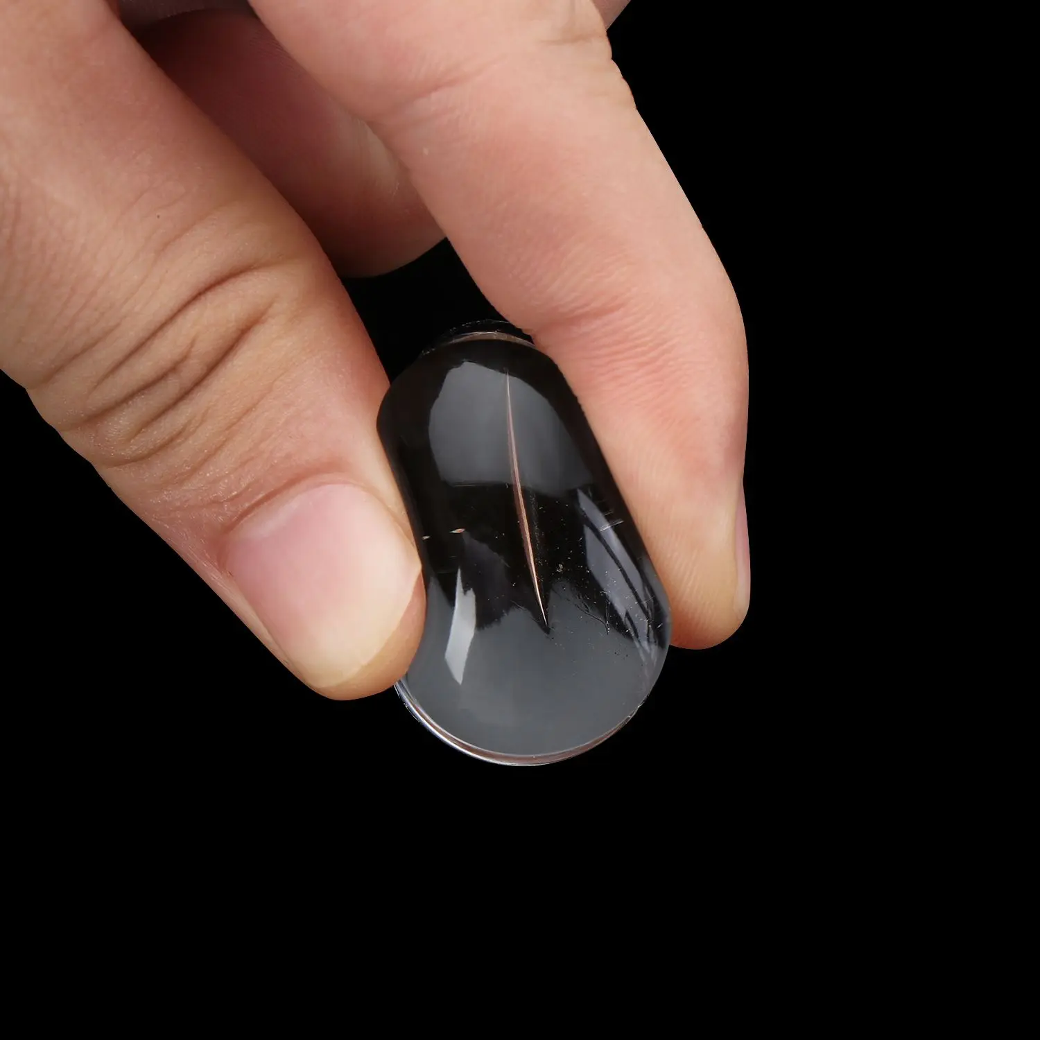 Heiße neue 1-teilige Vorlagen mit Schaber, Nagelstempel mit französischer Spitze, Gelee-Stempel für Nägel, transparenter Silikon-Nagelstempel, Nagelstempel-Set