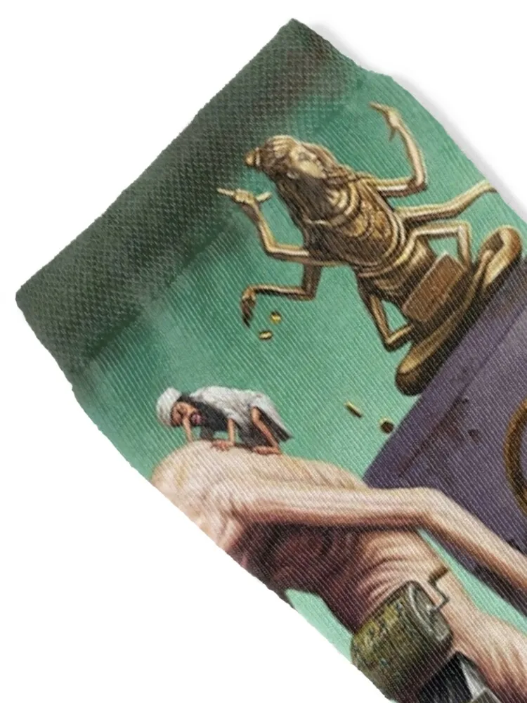 Dali Socks winter Novelties floral anti slip football Men's Socks Women's