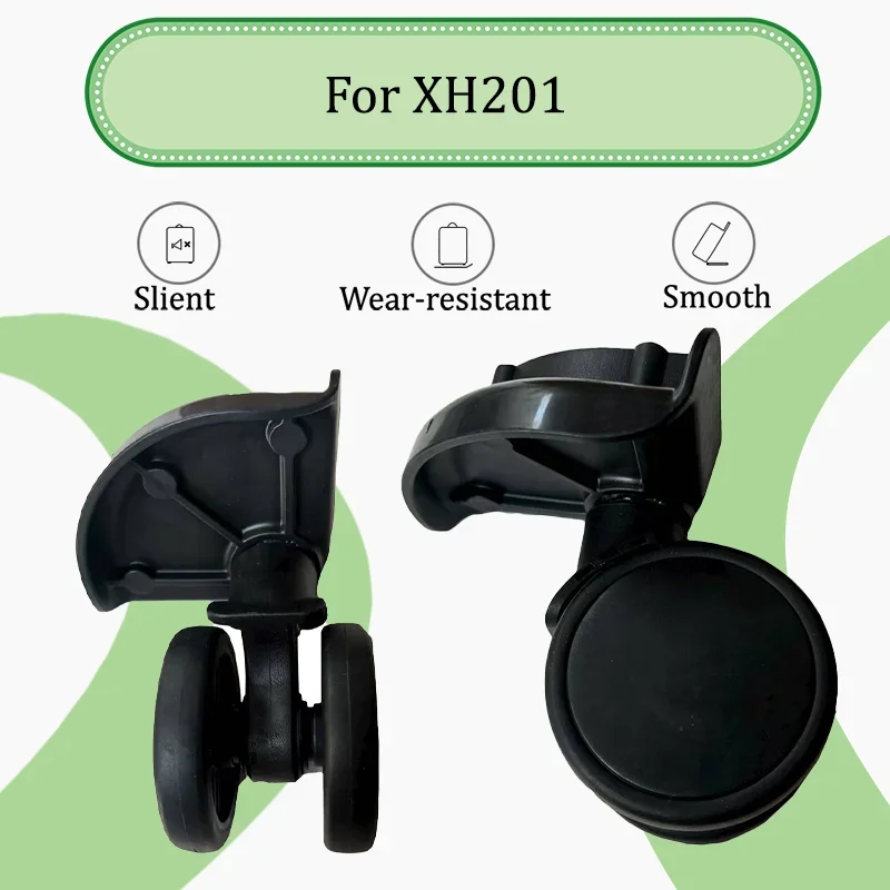 

For XH201 Luggage Wheels Anti-Slip & Pressure-Resistant Easy Replacement Wear-Resistant & Quiet Luggage Wheels 360-Degree Swivel