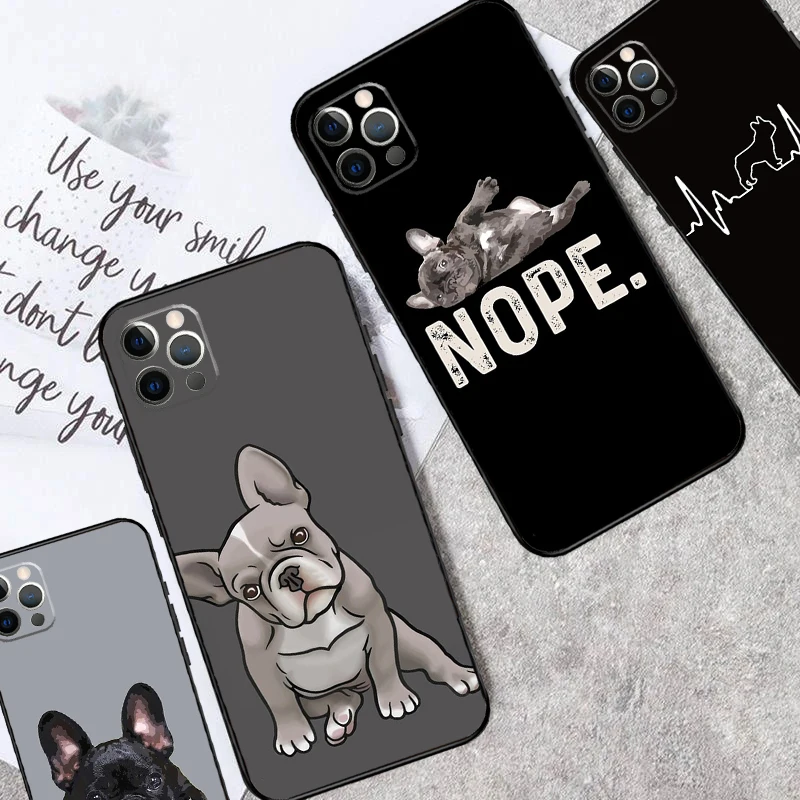 French Bulldog Dog Phone Case For iPhone 13 14 15 16 Pro Max Plus 11 12 Pro Max 7 8 X XS XR 12 13 Mini Cover