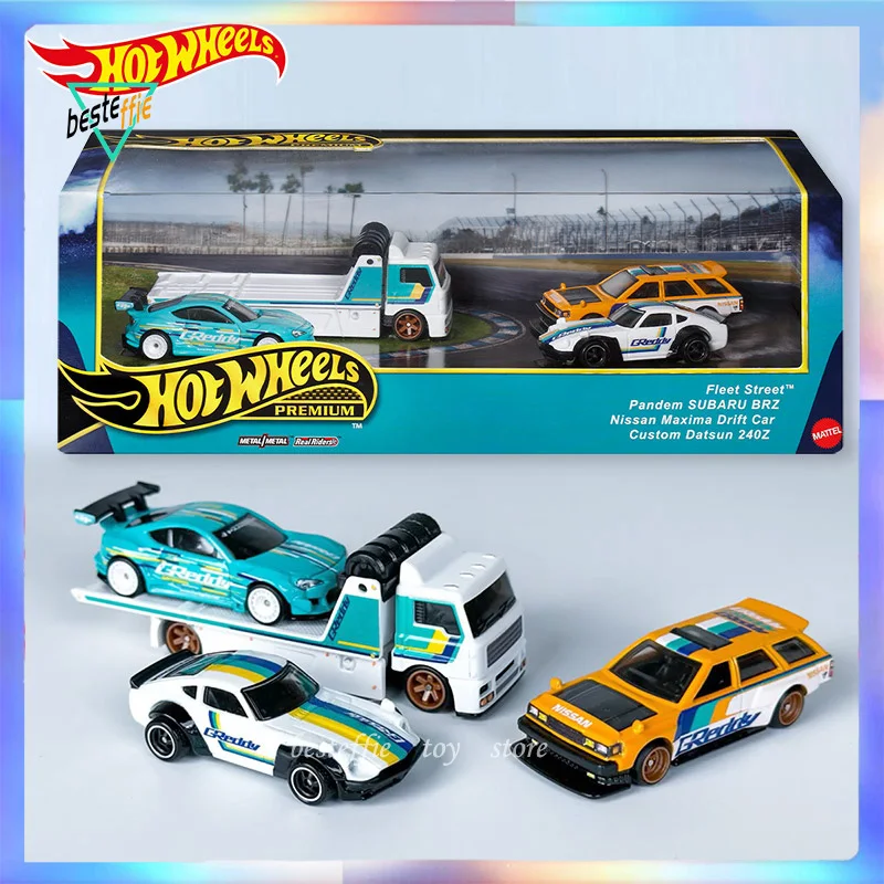 Hot Wheels premiun series GMH39 Drifting garage car model alloy nissan z Nissan tank subaru car models boy collection toys gift