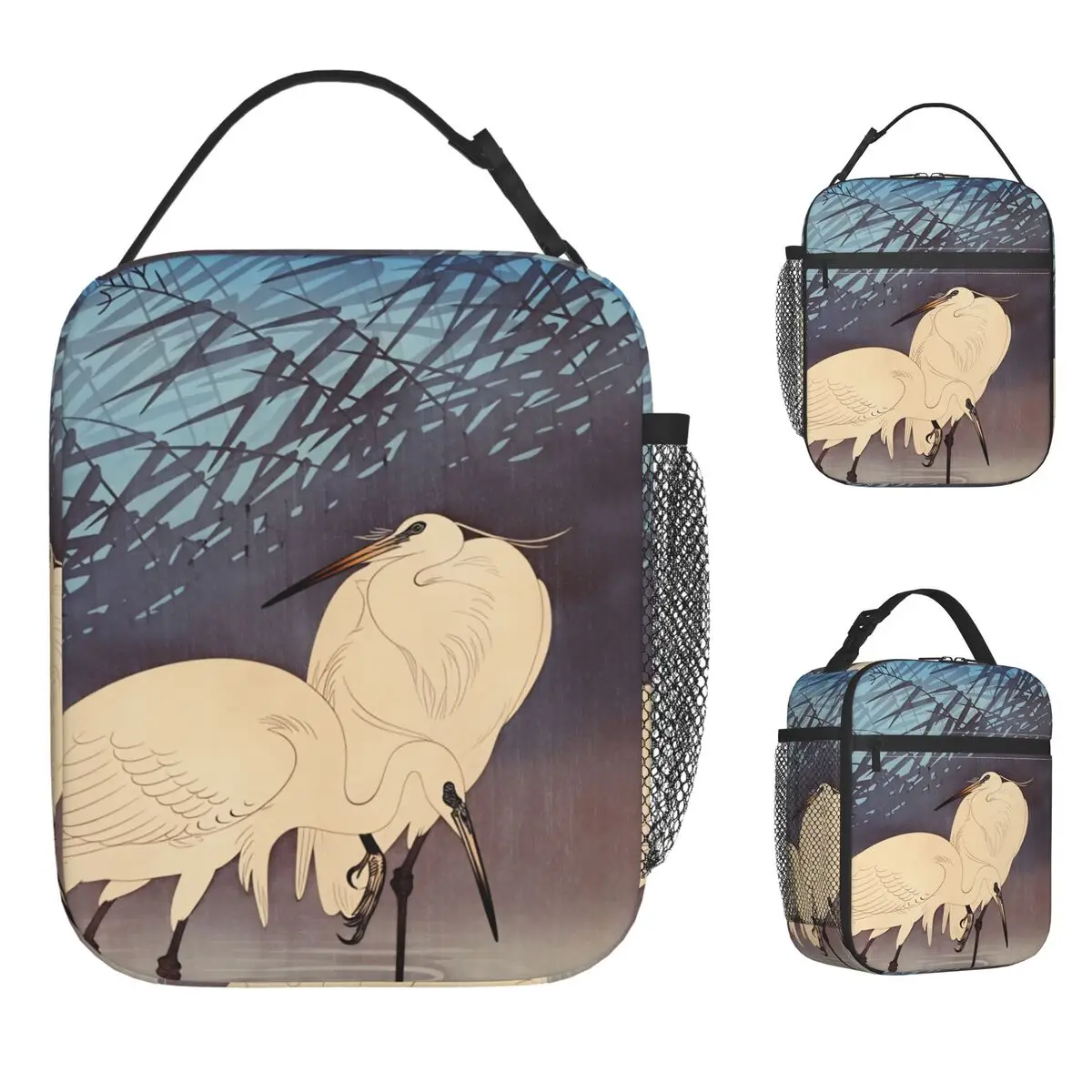 

Art Japanese Ukiyo-e Lunch Bag Funny Lunch Box For Girls Office Portable Cooler Bag Oxford Graphic Design Tote Food Bags