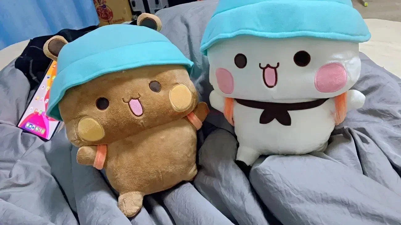 New Bubu And Dudu Panda Plush Cute Cartoon Panda Bear Doll Kawaii Stuffed Soft Pillow Toy Y2k Room Decor Gifts