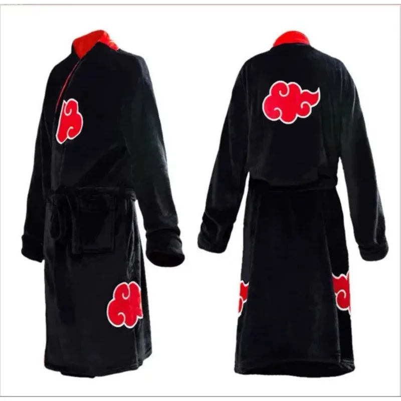 أزياء أنيمي جديدة لعام 2025 رداء دافئ بقلنسوة من الفلانيل للنساء والرجال بأكمام طويلة رداء حمام للهالوين ملابس نوم N ☆ ☆ ☆ أأ