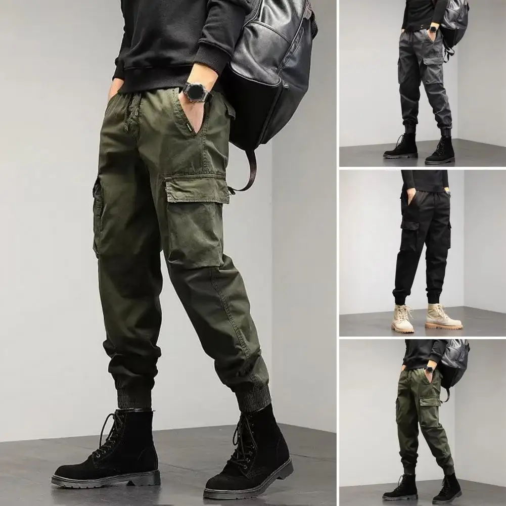 

Multi Pocket Pants Comfortable Men Pants Versatile Men's Cargo Pants Stylish Streetwear with Multiple Pockets Breathable Fabric