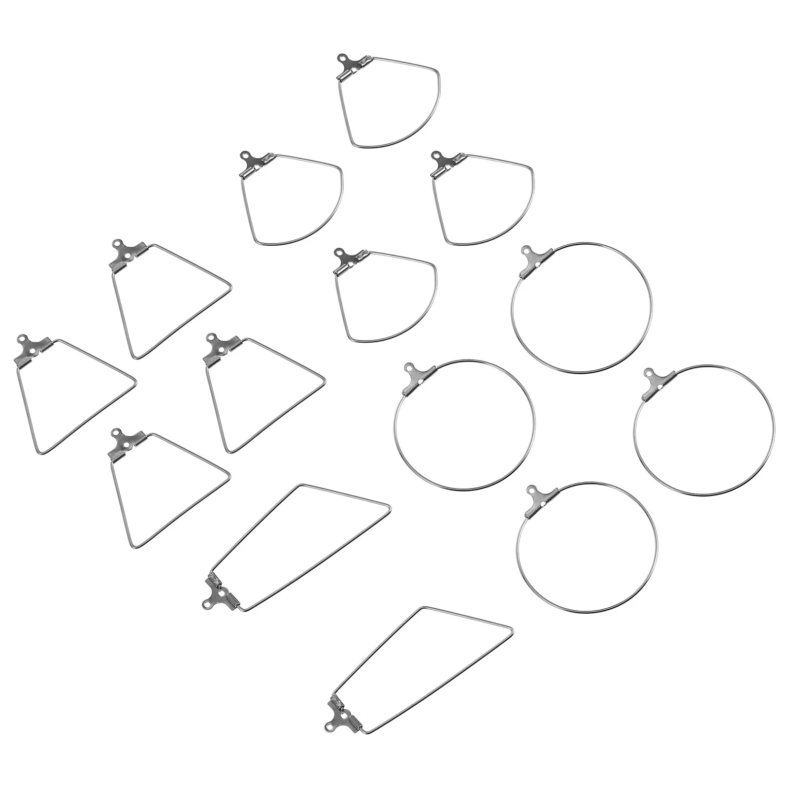 40pcs Stainless Steel Hoop Earrings for DIY Jewelry Making – Necklace, Bracelet, Keychain, Scrapbook Findings