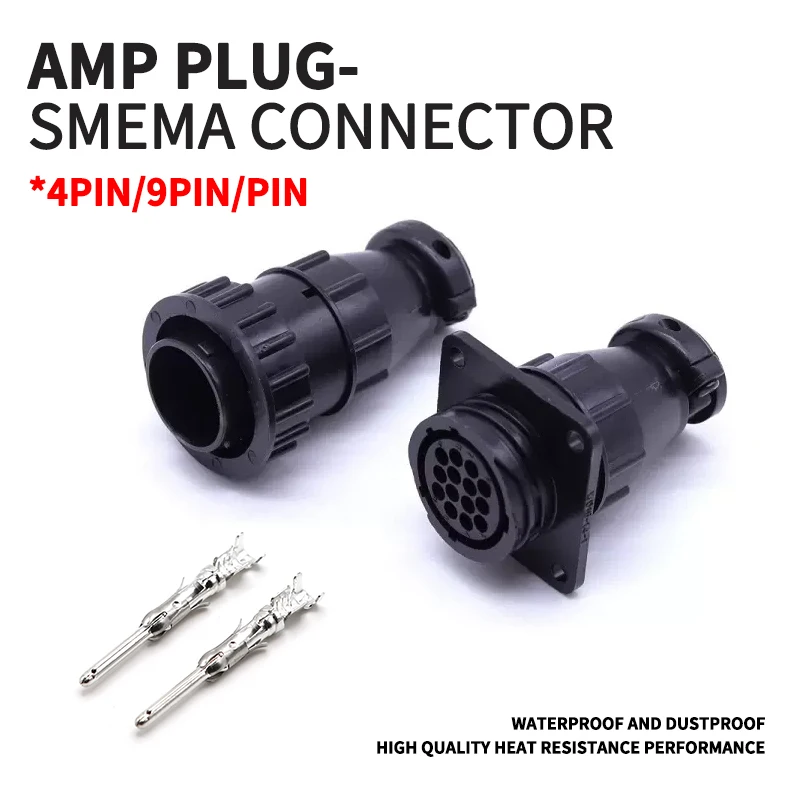 4 /9/14Pin AMP/TE type182919-1 206153-1 182647-1 auto sensor plug connector for SMEMA Car,4P plug with Pin