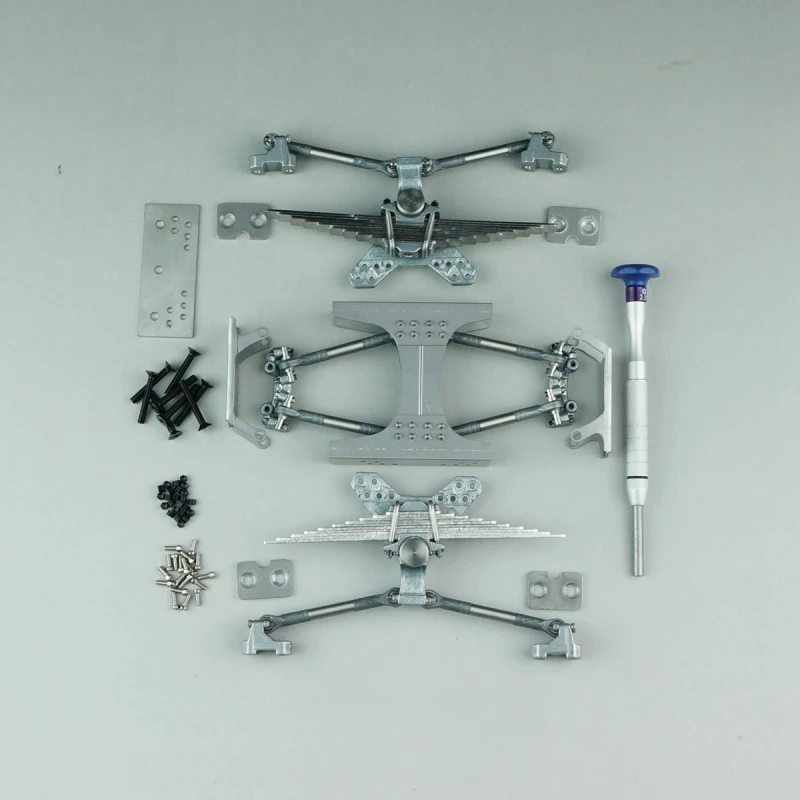 Metal two-axle rear Suspension Swing suspension 1/14 RC Tractor Truck Tamiya 56368,56371 770S R620 Actros 3363 MAN TGX FH16