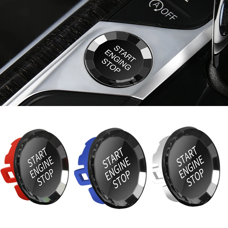 Crystal Style Car Start Stop Engine Switch Button Cover Buttons Trim For BMW G20 G28 G29 G05 G07 3 Series X5 X7 Z4 2018-2023