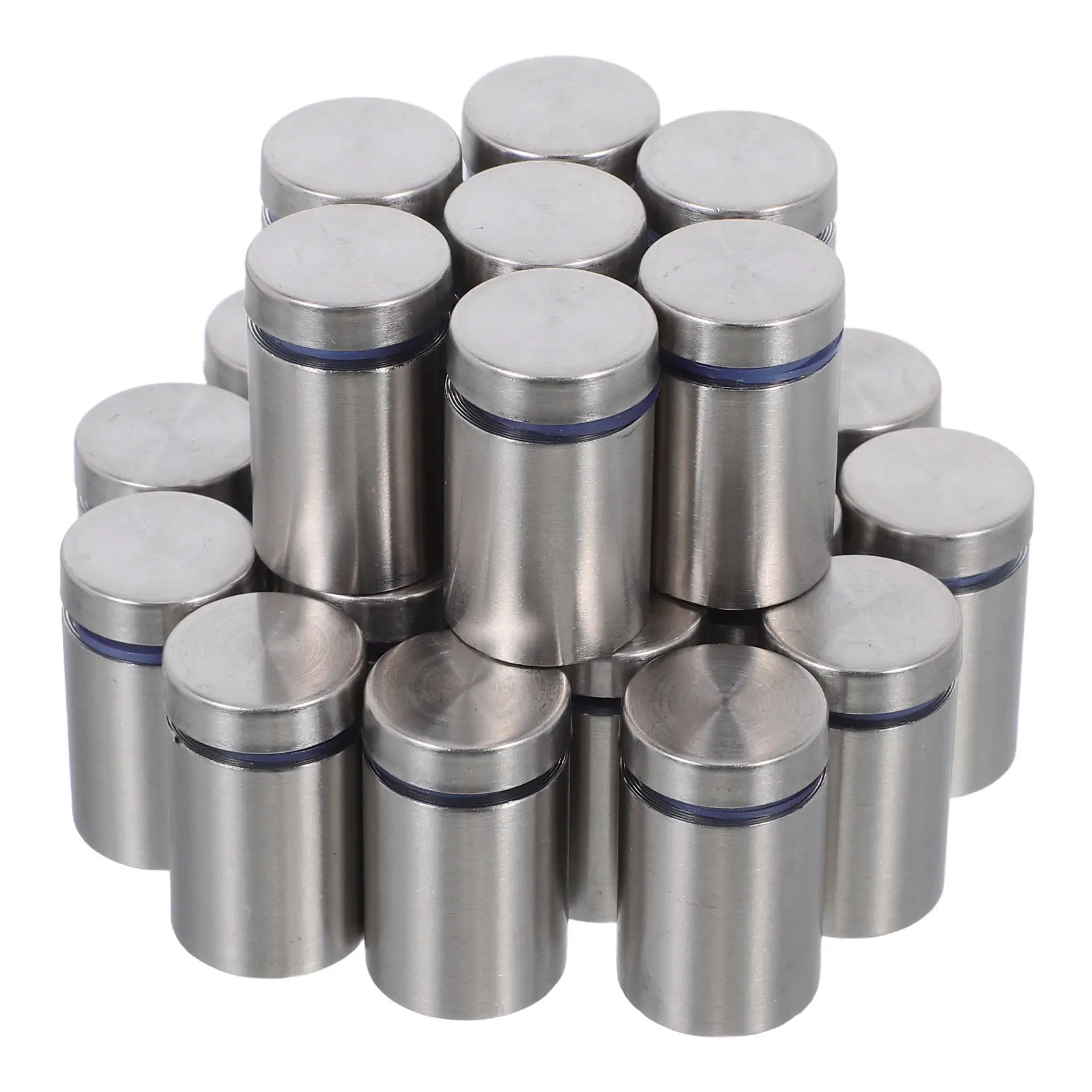 24Pcs Stainless Steel Standoff Advertising Nails for Glass Acrylic Wood Walls Display Sign Mounting Hardware Artwork Poster