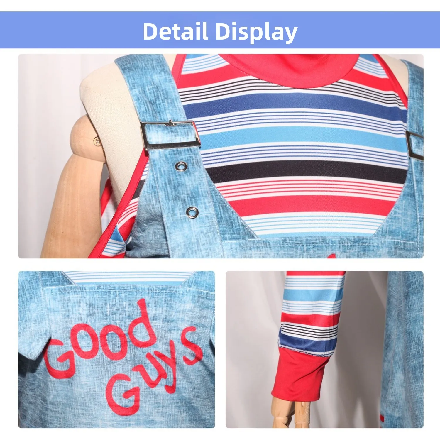 Chuy ホラードール コスプレ パンツスーツ ローリーン パフォーマンスコスチューム 女性用伝統衣装 ステージコスチューム バストラップパンツ