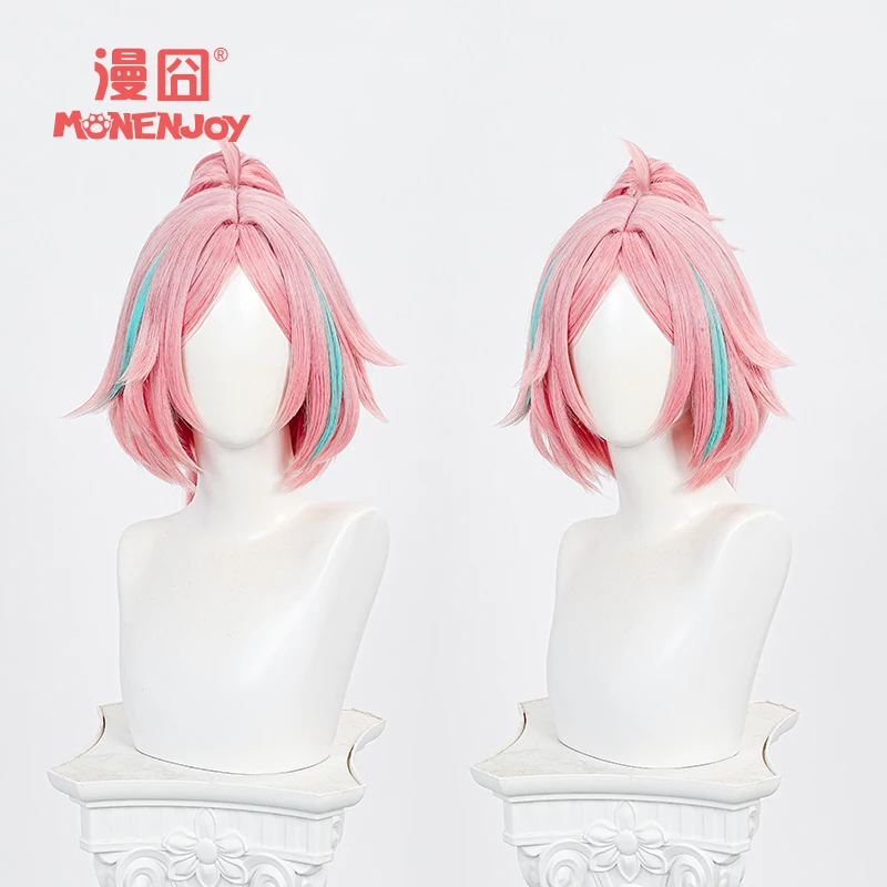 Honkai Star Rail Rappa Cosplay Wig Long Pink Wigs With Pony Tail 100cm Heat Resistant Synthetic Hair